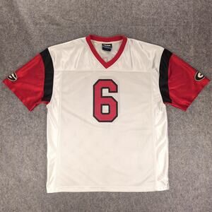 Georgia Bulldogs Football Jersey Mens XL White NCAA Number 6 Polyester